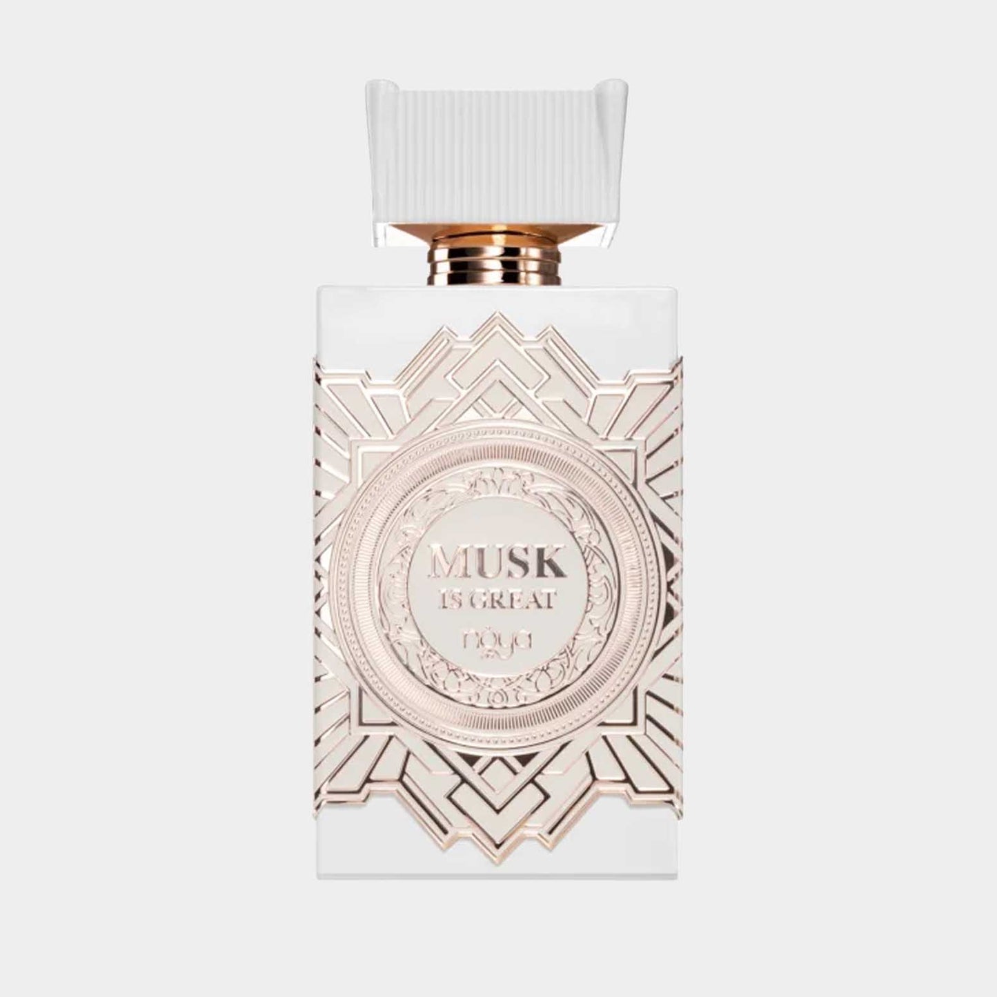 Afnan Perfumes Zimaya Musk Is Great, een stijlvolle parfumfles met een luxe design en een elegante uitstraling.