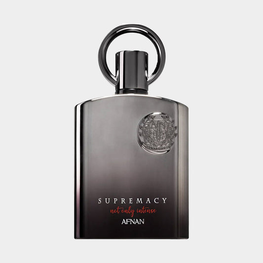 Afnan Perfumes Supremacy Not Only Intense, een luxe full bottle met een modern design en een stijlvolle ringvormige cap.