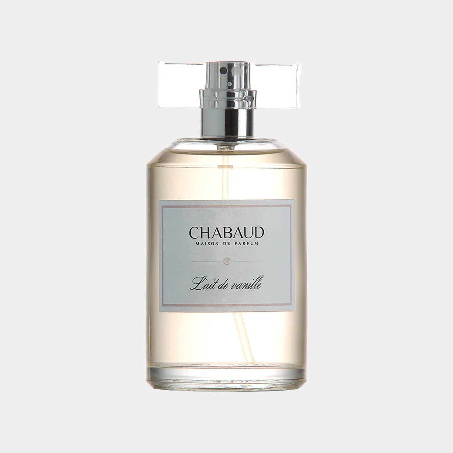 Chabaud Maison de Parfum Lait de Vanille EDT Sample in een elegante flacon, met een lichte en verfijnde uitstraling.