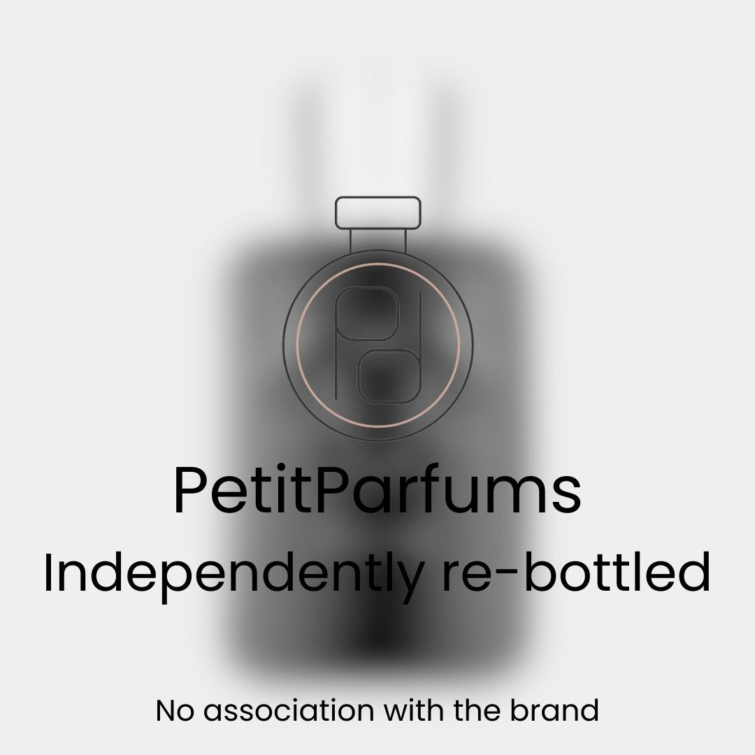 Carlisle Sample geurflacon met gespreksstarter over ongebonden parfumherinneringen, opnieuw gebotteld door PetitParfums.