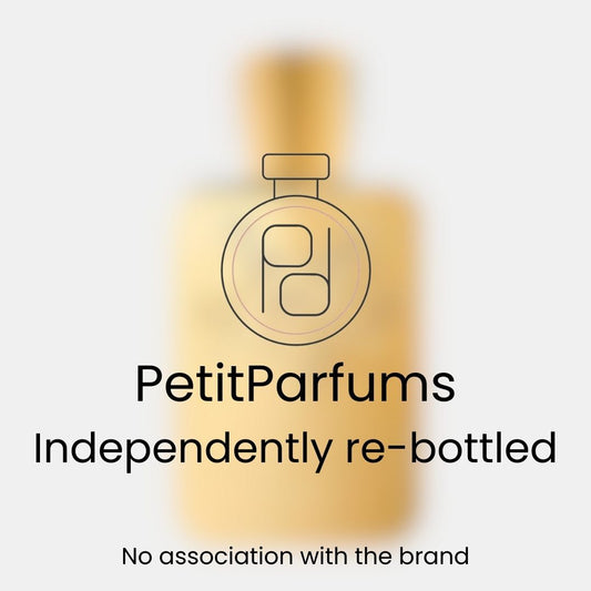 Godolphin Sample van Petit Parfums, onafhankelijk opnieuw gebotteld met een naamloze fles op een neutrale achtergrond.