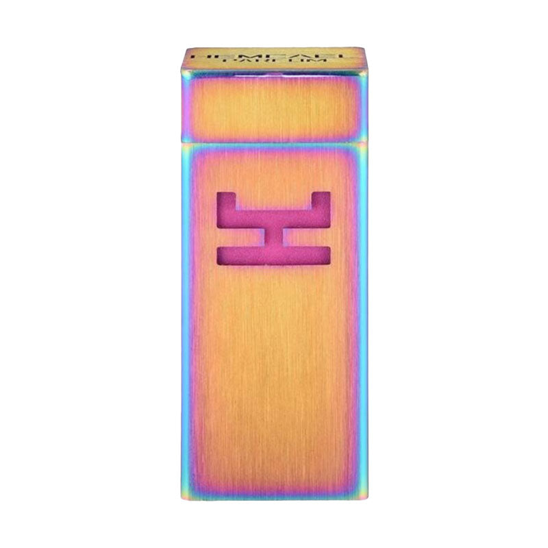 Hemcael Amantes Sample, een kleurrijke, metallic verpakking met een unieke vierkante vorm en een opvallend ontwerp.