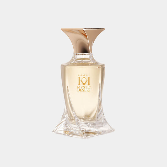 Karakash Mystic Desert Sample is een elegant glazen parfumflesje met een chique gouden dop. Het flesje bevat een warme, mystieke geur die de essensies van de woestijn oproept.