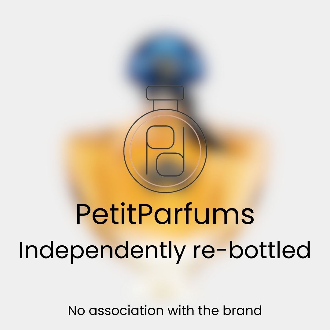 Alternatieve tekst: Shalimar Millésime Iris Sample in een elegant flesje, onafhankelijk opnieuw gebotteld door PetitParfums. Geen associatie met het merk.