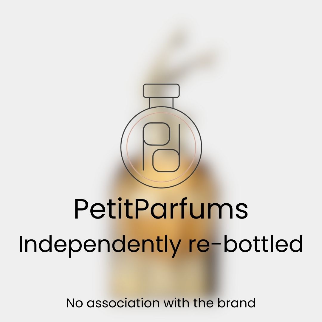 Scandal Absolu Sample in een elegant hersluitbaar flesje, gepresenteerd door PetitParfums, onafhankelijk opnieuw gebotteld zonder associatie met het merk.
