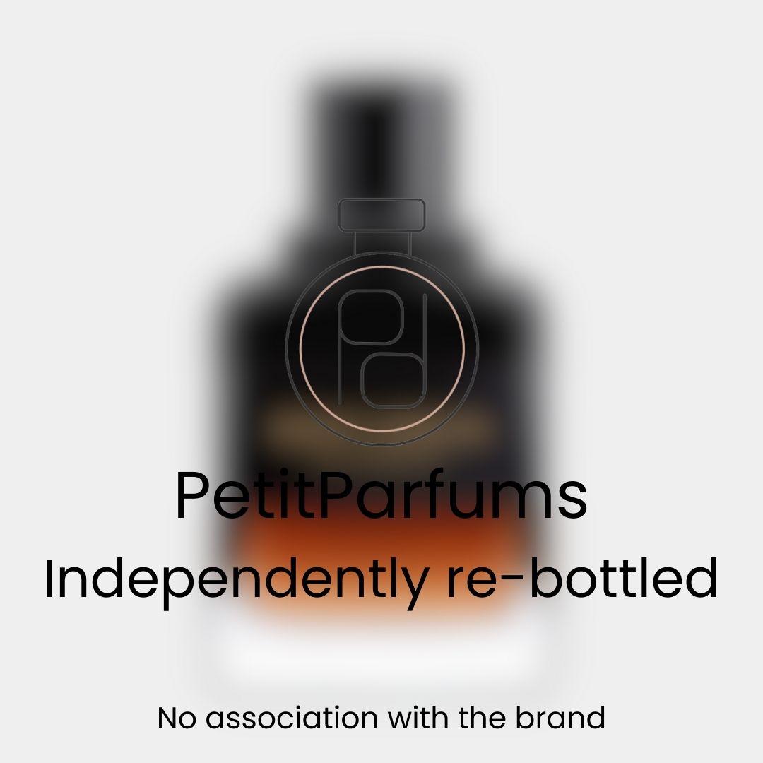 Monster voor de Gentleman EDP Reserve Privée, verpakt in een elegant flacon van Petit Parfums. Onafhankelijk opnieuw gebotteld, zonder associatie met het merk.
