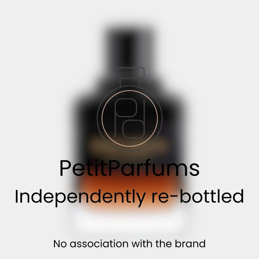 Monster voor de Gentleman EDP Reserve Privée, verpakt in een elegant flacon van Petit Parfums. Onafhankelijk opnieuw gebotteld, zonder associatie met het merk.