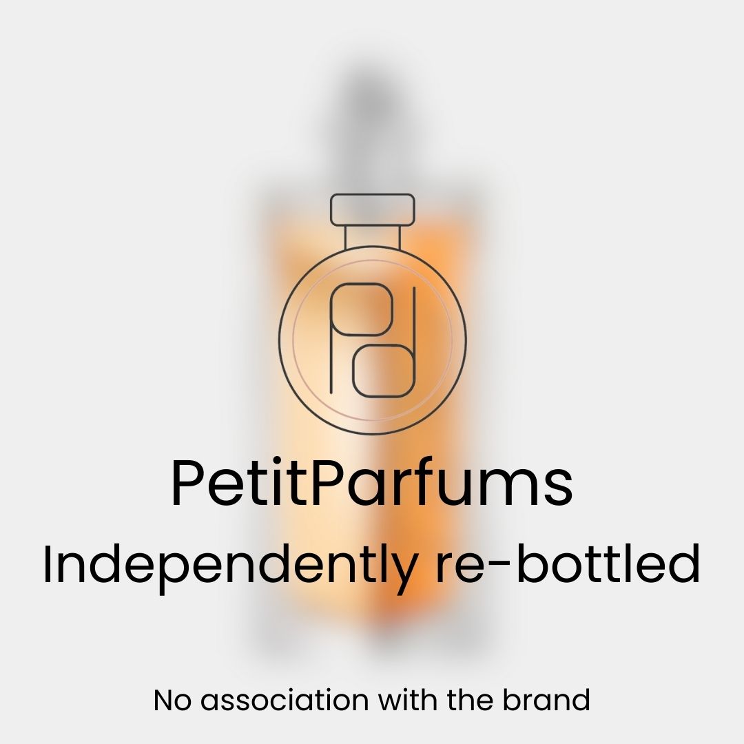 Monster van Déclaration Parfum, opnieuw gebotteld door PetitParfums, met een elegante verpakking die de geur benadrukt. Geen associatie met het merk.