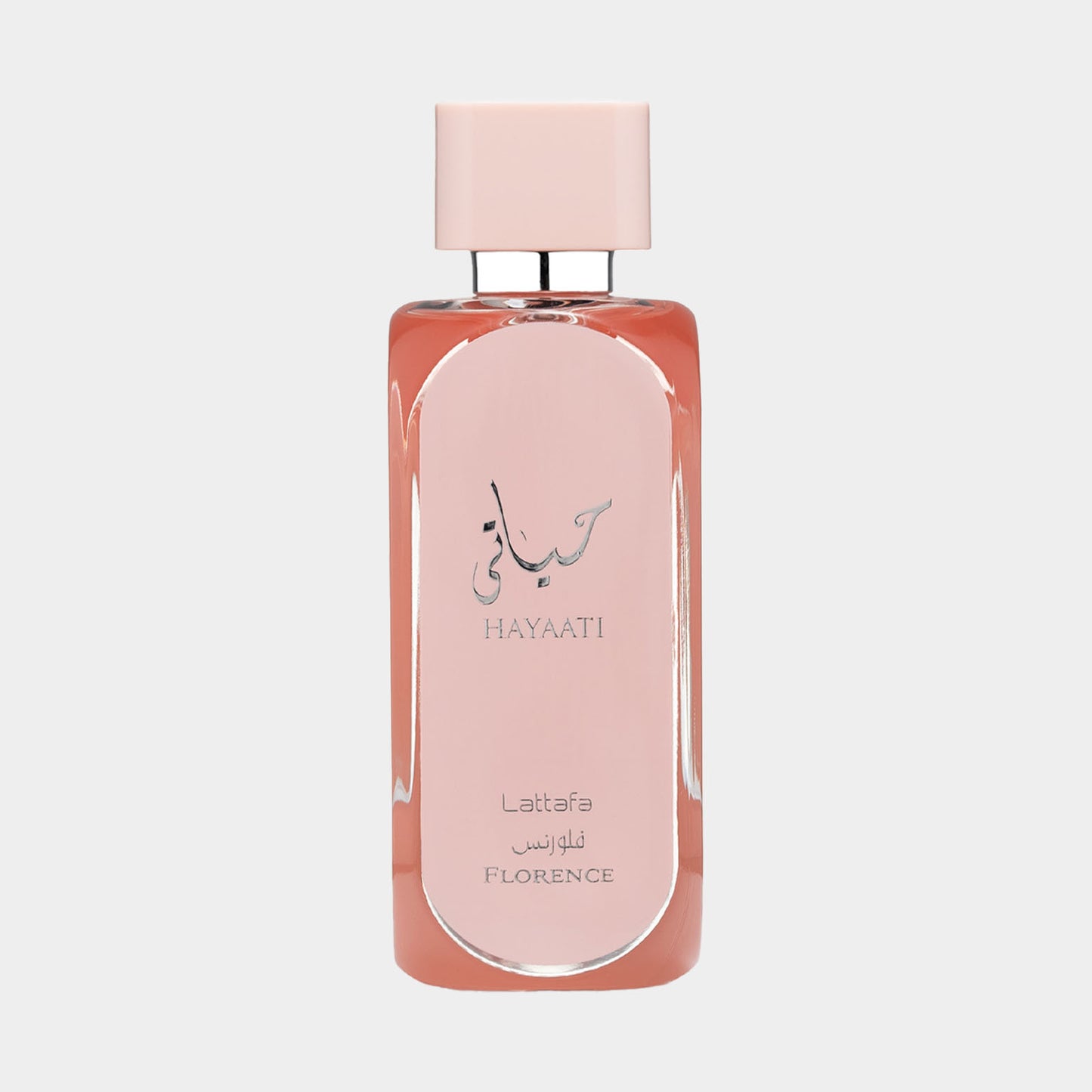 Lattafa Hayaati Florence Sample is een elegante geur in een stijlvolle, lichtroze flacon. De verfijnde verpakking weerspiegelt de luxe en aantrekkelijkheid van het parfum.