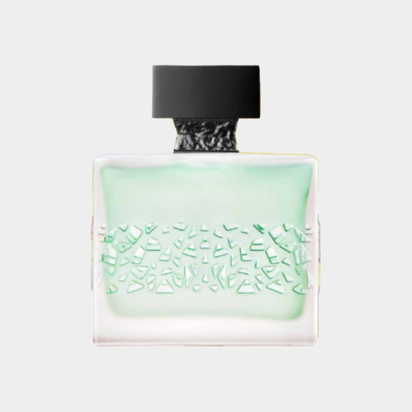 M. Micallef GnTonic Sample, een verfijnde geur in een elegante, glazen flacon met een unieke, gestructureerde basis en een moderne zwarte dop.