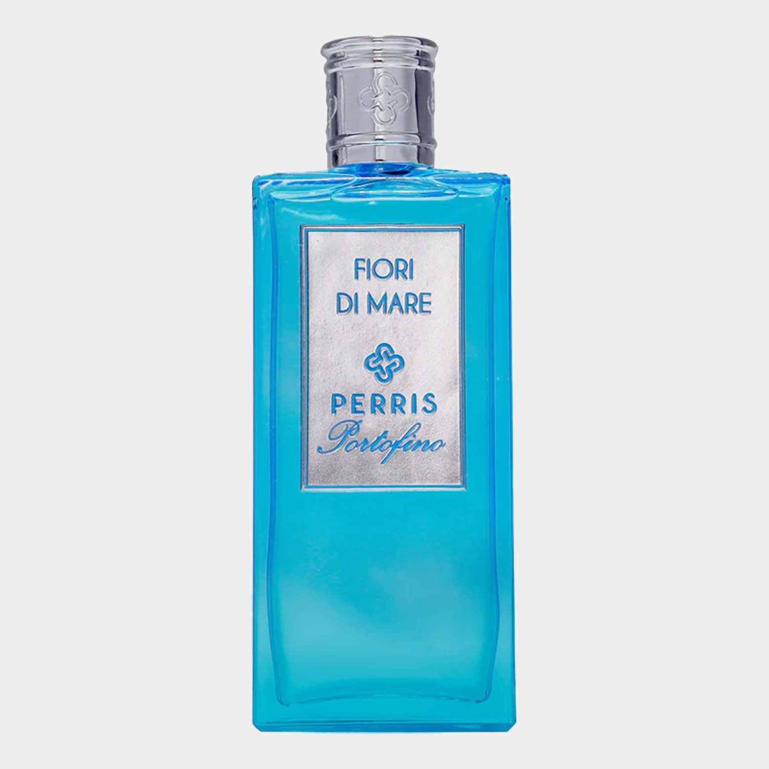 Perris Portofino Fiori Di Mare Sample is a turquoise geurflacon met een elegante zilveren label. Perfect voor wie een frisse, maritieme geur wil ervaren.