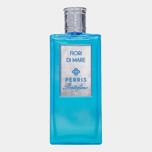 Perris Portofino Fiori Di Mare Sample is a turquoise geurflacon met een elegante zilveren label. Perfect voor wie een frisse, maritieme geur wil ervaren.