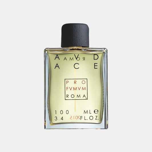 Full bottle van Profumum Roma Audace, een verfijnde parfum in een vierkante glazen fles van 100 ml, met een klassiek ontwerp en een zwarte dop.