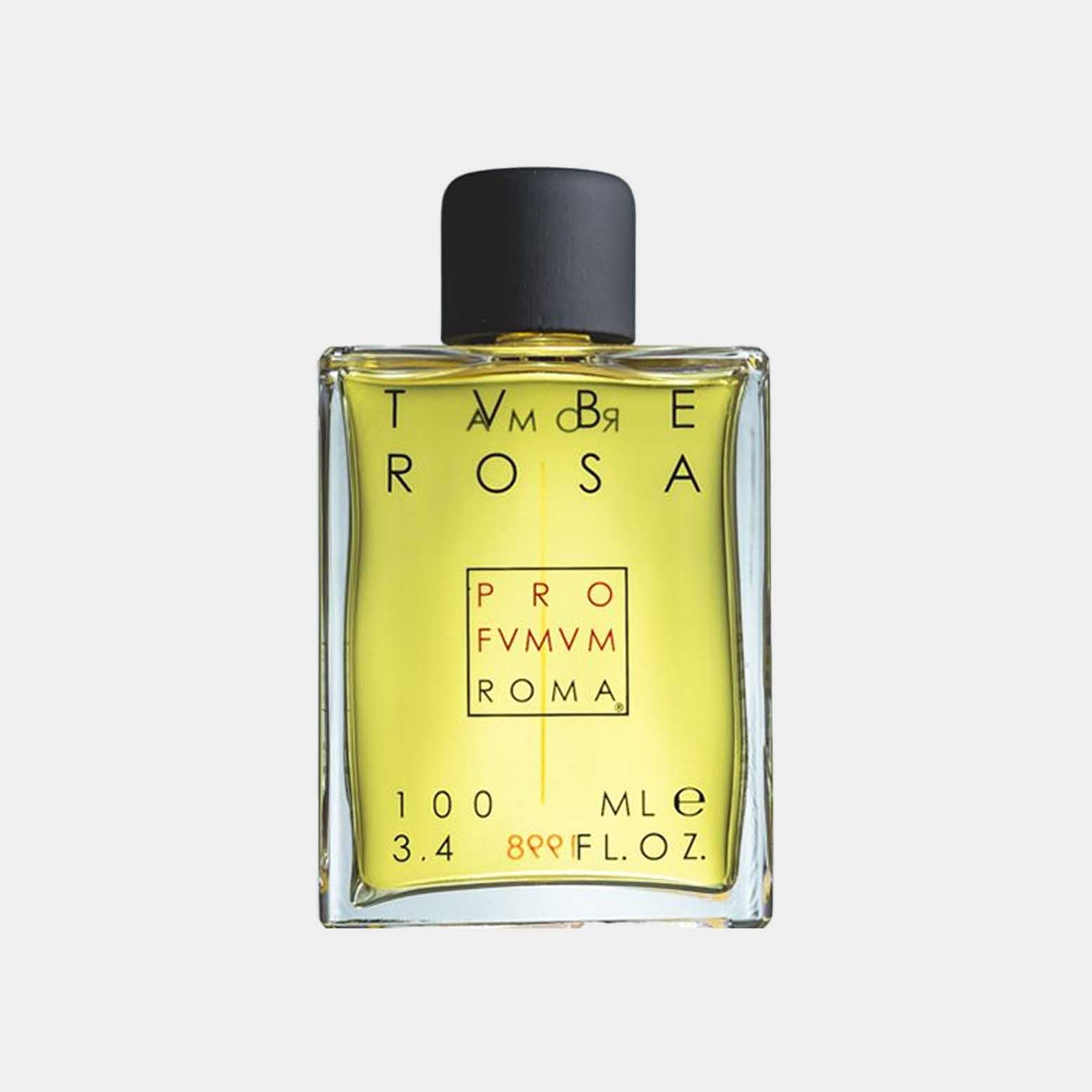 Profumum Roma Tuberosa Full bottle, een elegante geur in een transparante flacon van 100 ml met een minimalistisch ontwerp.