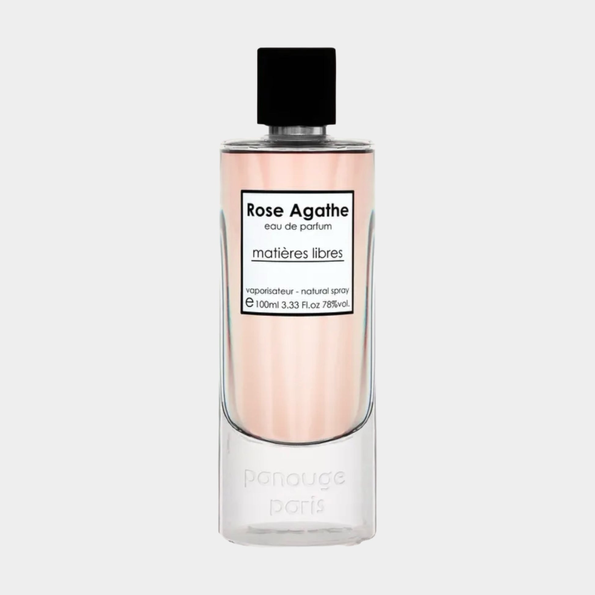 Panouge Paris Rose Agathe Full bottle - een luxe eau de parfum in een elegant glazen fles van 100 ml met een verfijnde uitstraling.
