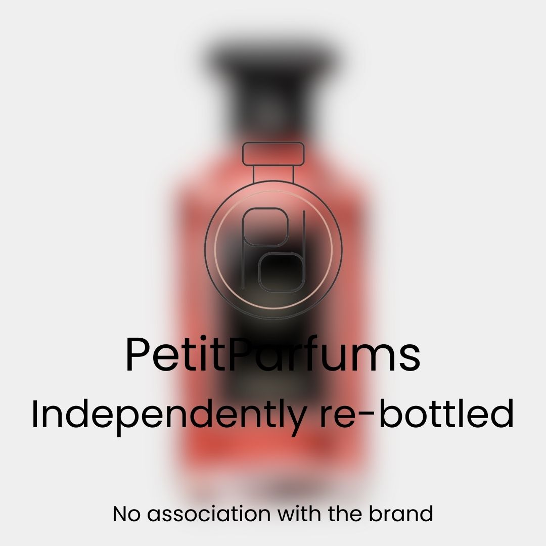 Patchouli Paris Sample van PetitParfums, een onafhankelijk opnieuw gebotteld parfum in een stijlvolle vormgegeven fles.