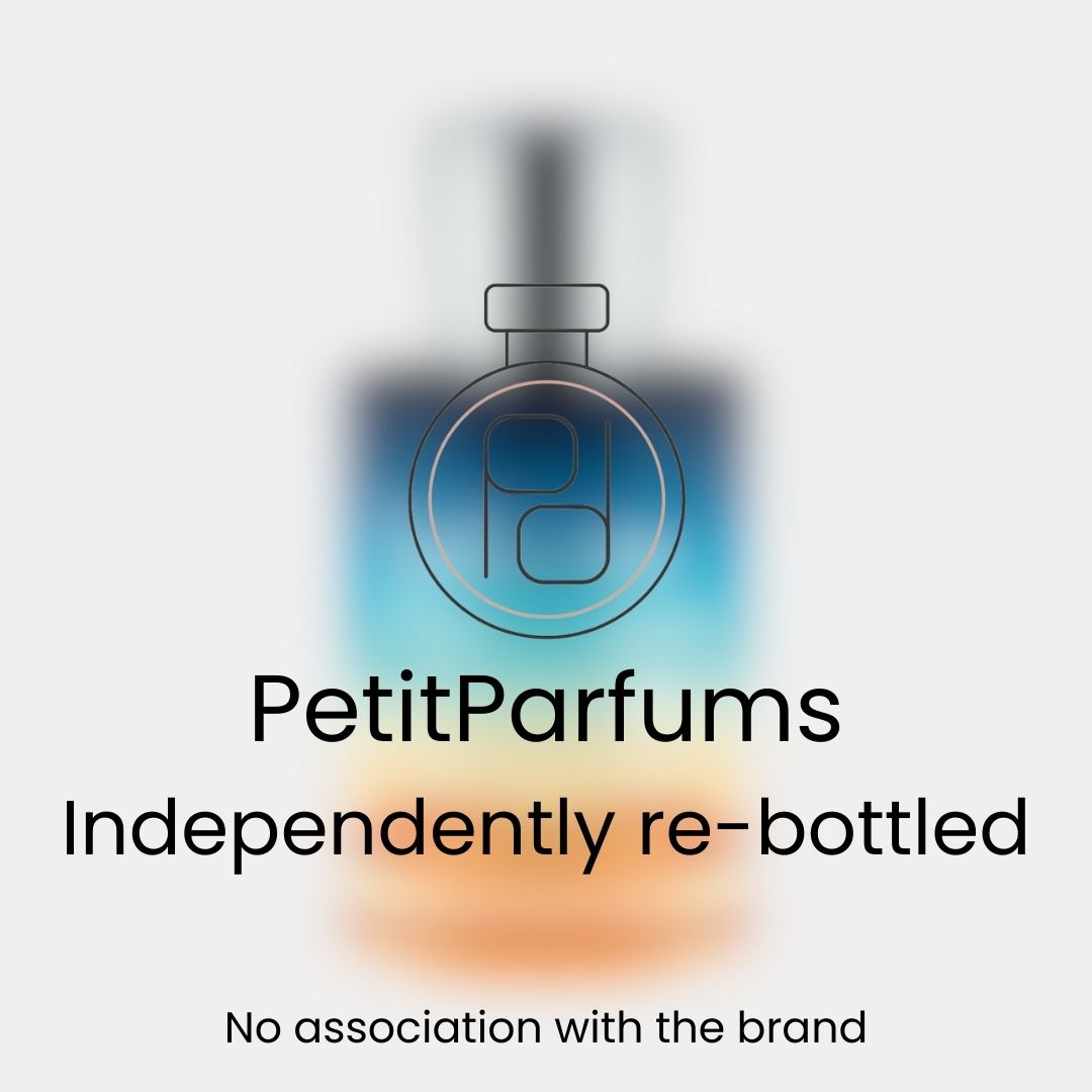 Vanilla Vibes Sample van PetitParfums, een onafhankelijk herverpakt parfum in een stijlvolle fles met een ombre ontwerp.