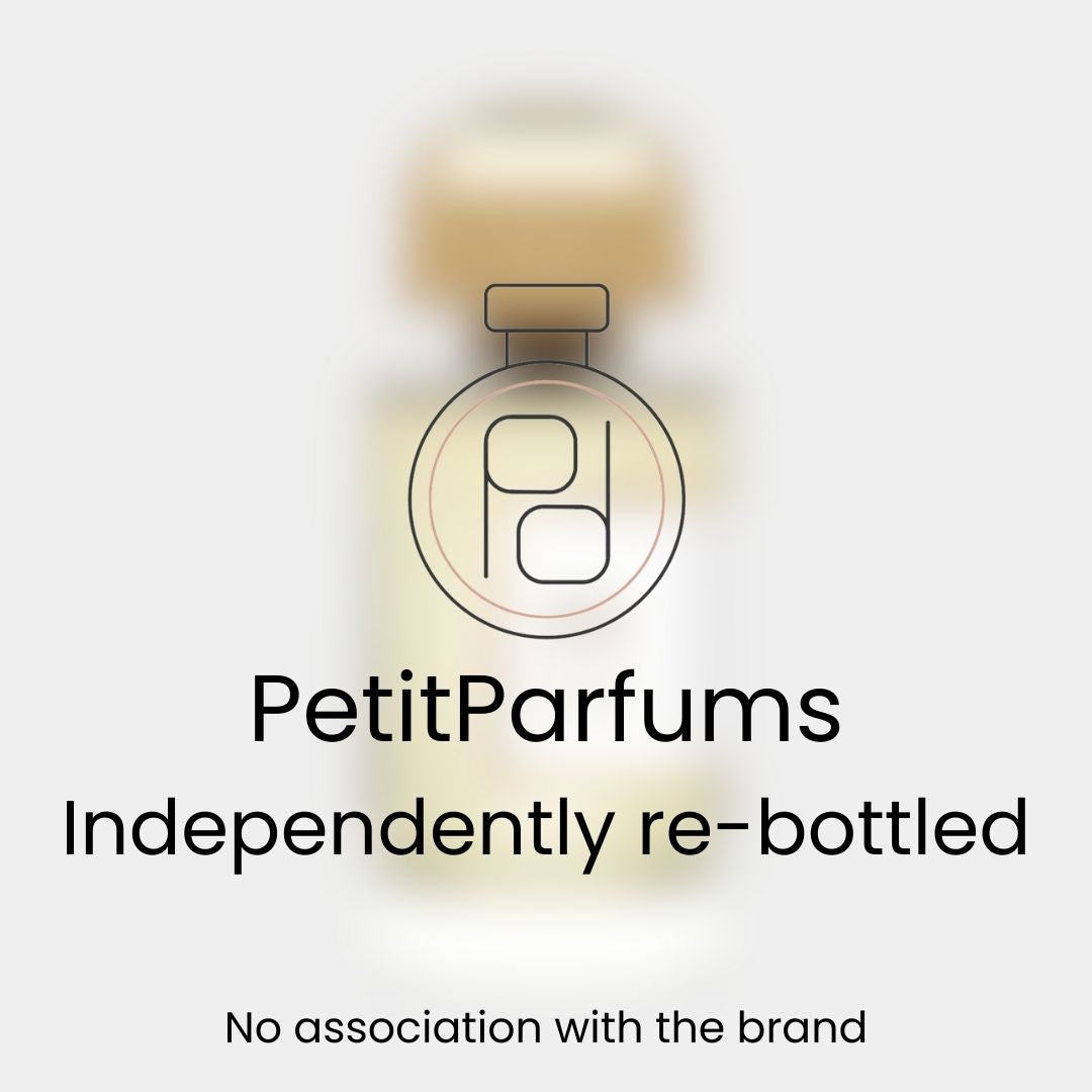 Crème de Cuir Sample van PetitParfums, een elegant, opnieuw verdoosd parfum in een verfijnd flesje.