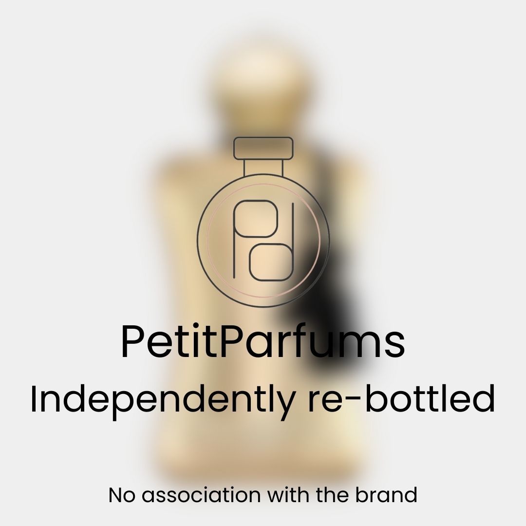 Darcy Sample van PetitParfums, een elegant opnieuw gebotteld parfum zonder associatie met het merk.