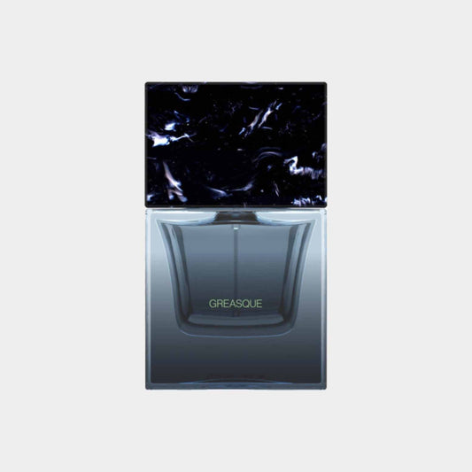 Sora Dora Greasque Full bottle met een moderne vormgeving en een eigentijdse zwarte dop, perfect voor elke parfumliefhebber.