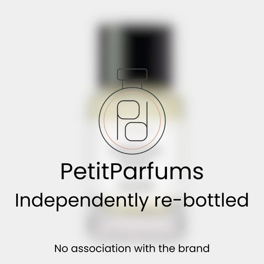 Parfum sample van Parisian Musc, opnieuw gebotteld door PetitParfums. Dit product is onafhankelijk en heeft geen associatie met het merk.