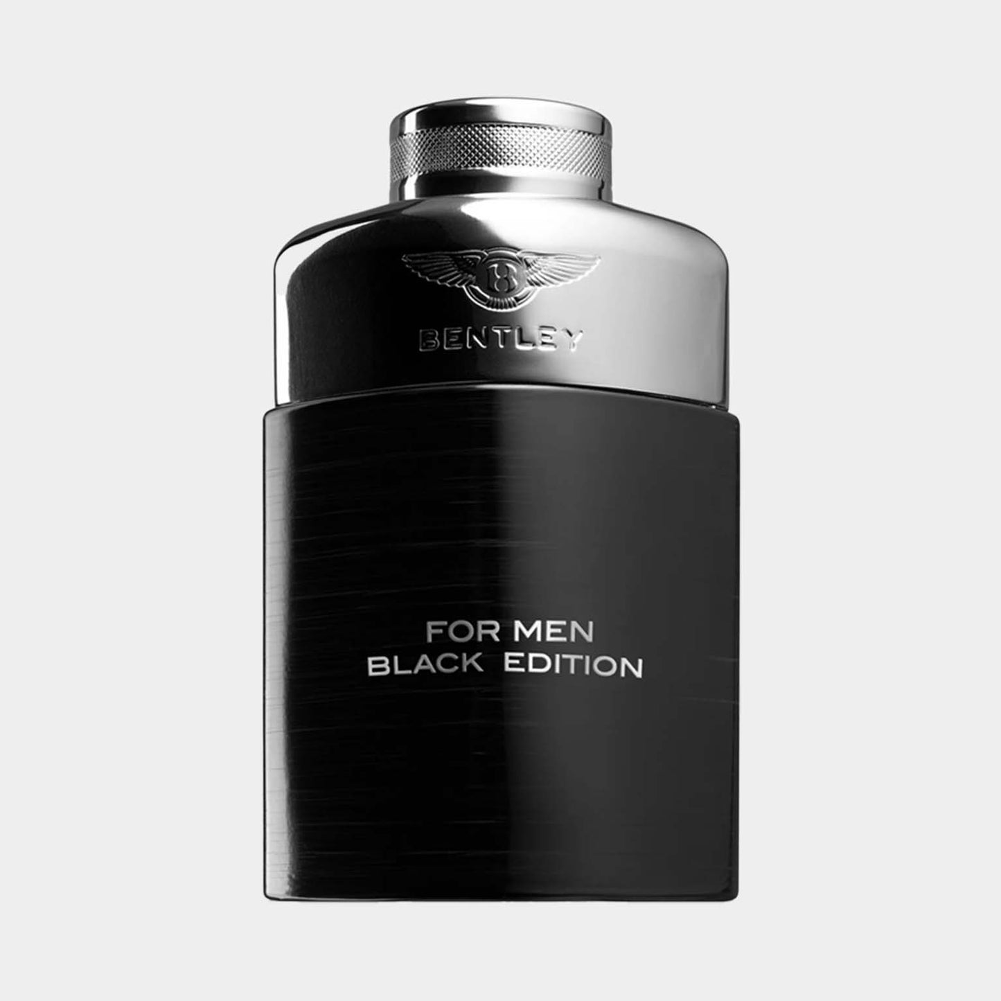 Sample van Bentley for Men Black Edition, met een elegant zwart en zilverflacon die luxe en verfijning uitstraalt.