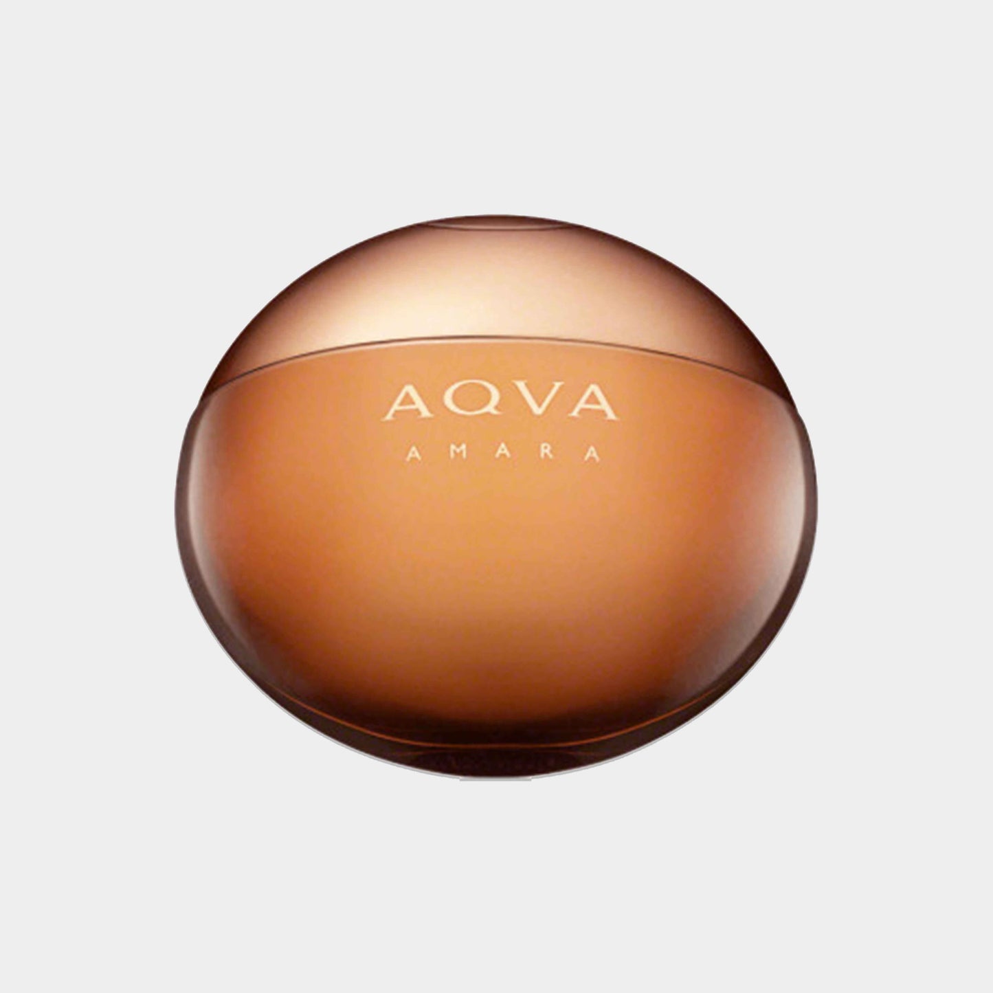 Bvlgari Aqva Amara Sample in een ronde, amberkleurige fles. Dit parfum heeft een frisse, aquatische geur met houtachtige ondertonen.