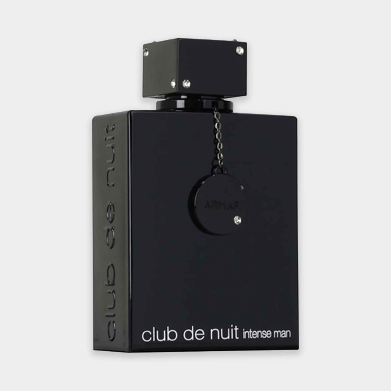 Armaf Club de Nuit Intense EDT full bottle met een elegante zwart vierkante vorm en een stijlvolle zwarte dop, ideaal voor de moderne man.