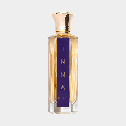 Bellekin Inna Full bottle met een elegante gouden dop en een stijlvolle, duidelijke fles met een paarse label.