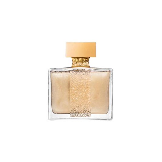 M. Micallef Ylang in Gold is een luxe parfum in een elegante, vierkante fles met een gouden bovenkant, perfect voor elke gelegenheid.